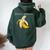 Dolce And Banana T Cute Graphic Banana レディース オーバーサイズ パーカー バックプリント ネイビーブルー