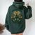 Faith Grows Where Love Is Planted キリスト教の言葉 レディース オーバーサイズ パーカー バックプリント ネイビーブルー Faith Grows Where Love Is Planted キリスト教の言葉 レディース オーバーサイズ パーカー バックプリント ネイビーブルー
