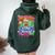 Hot Coffee Cold World レトロ コケット リボン グラフィック 長袖tシャツ レディース オーバーサイズ パーカー バックプリント ネイビーブルー Hot Coffee Cold World レトロ コケット リボン グラフィック 長袖tシャツ レディース オーバーサイズ パーカー バックプリント ネイビーブルー