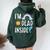 I'm Dead Inside Happy Rainbowunshine Dolphin ファニーtシャツ レディース オーバーサイズ パーカー バックプリント ネイビーブルー I'm Dead Inside Happy Rainbowunshine Dolphin ファニーtシャツ レディース オーバーサイズ パーカー バックプリント ネイビーブルー