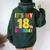 It's My 18歳の誕生日プレゼント。18歳のティーンの男の子と女の子に。 レディース オーバーサイズ パーカー バックプリント ネイビーブルー It's My 18歳の誕生日プレゼント。18歳のティーンの男の子と女の子に。 レディース オーバーサイズ パーカー バックプリント ネイビーブルー