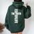 Jesus Is The Way The Truth And The Life アパレル Christian Cr レディース オーバーサイズ パーカー バックプリント ネイビーブルー Jesus Is The Way The Truth And The Life アパレル Christian Cr レディース オーバーサイズ パーカー バックプリント ネイビーブルー