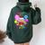 Just A Girl Who Loves Candy、レインボースイーツテスターギフト レディース オーバーサイズ パーカー バックプリント ネイビーブルー Just A Girl Who Loves Candy、レインボースイーツテスターギフト レディース オーバーサイズ パーカー バックプリント ネイビーブルー