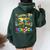 Last Day Ofchool For Teacher Off Duty Tie And Dye レディース オーバーサイズ パーカー バックプリント ネイビーブルー
