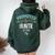 Promoted To Auntie 2026 First Time Aunt Est 2026 Aunty To Be レディース オーバーサイズ パーカー バックプリント ネイビーブルー