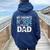 My Favorite Nurse Calls Me Dad Father's Day Rn Healthcare Women Oversized Hoodie Back Print Navy Blue