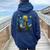 Gatto Disegno Gatto Mamma Gatto Papà Uomini Donne Bambini Gatto Divertente Felpa con cappuccio oversize da donna con stampa posteriore Navy Blue