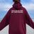 I'm Alut For My Girlfriend Y2k カップル 風刺殺 レディース オーバーサイズ パーカー バックプリント マルーン I'm Alut For My Girlfriend Y2k カップル 風刺殺 レディース オーバーサイズ パーカー バックプリント マルーン