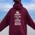 Keep Calm And Drink Craft Beer Beer Lover レディース オーバーサイズ パーカー バックプリント マルーン Keep Calm And Drink Craft Beer Beer Lover レディース オーバーサイズ パーカー バックプリント マルーン