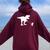 T-Rex Walking Jack Russel Divertente Cane Mamma Papà Dinosauro Trex Felpa con cappuccio oversize da donna con stampa posteriore Maroon T-Rex Walking Jack Russel Divertente Cane Mamma Papà Dinosauro Trex Felpa con cappuccio oversize da donna con stampa posteriore Maroon