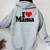 I Love Heart Mama Mother's Day Mommy Mother。 レディース オーバーサイズ パーカー バックプリント Sport Grey I Love Heart Mama Mother's Day Mommy Mother。 レディース オーバーサイズ パーカー バックプリント Sport Grey