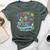 Infinity & Beyond For Patients Nurse Healthcare Graphic Bella Canvas T-shirt Heather Forest