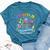Infinity & Beyond For Patients Nurse Healthcare Graphic Bella Canvas T-shirt Heather Deep Teal