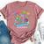 Infinity & Beyond For Patients Nurse Healthcare Graphic Bella Canvas T-shirt Heather Mauve