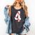 4 Laces 4th Birthday Boy Four Years Baseball Mom T-Shirt Comfort Colors Tank Top Pepper