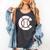 Baseball Sport Player Graphic Monogram Initial Letter C Comfort Colors Tank Top Pepper