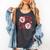 Six Seven Baseball Lover Sports Red Heart Bow Valentine Girl Comfort Colors Tank Top Pepper