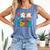 100 Days Of School Baseball Boys Kids Colorful 100th Day Comfort Colors Tank Top Blue Jean