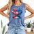 2026 American Flag Baseball Ice Cream Drip Bats Boys Comfort Colors Tank Top Blue Jean