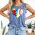 Autism Baseball Heart Autism Puzzle Baseball Mom Comfort Colors Tank Top Blue Jean