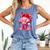 Baseball Drip Valentine Sports Vday Ice Cream Drip Heart Comfort Colors Tank Top Blue Jean