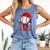 Baseball Drip Valentines Comfort Colors Tank Top Blue Jean