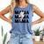 Baseball Mom Game Day Baseball Season Gameday Sports Mama Comfort Colors Tank Top Blue Jean