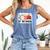 Baseball Mom Women Mama Season Baseball Lover Girls Boys Comfort Colors Tank Top Blue Jean