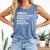 Baseball Moms Against Ball Pants Premium Comfort Colors Tank Top Blue Jean