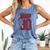 Betty Boop Baseball Logo Jersey With Stars Cute Cartoon Comfort Colors Tank Top Blue Jean