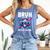 Bruh It's My 67 33 Days Of School Baseball 100 Days Smarter Comfort Colors Tank Top Blue Jean