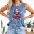 Christmas Baseball Santa Game Day Xmas Boys Kids Men Comfort Colors Tank Top Blue Jean