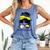 Colombia Baseball Mom Messy Bun Comfort Colors Tank Top Blue Jean