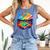 Colorful Baseball Field Home Run Baseball Player Fans Comfort Colors Tank Top Blue Jean