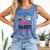 Gender Reveal Baseball Or Bows Daddy Loves You Comfort Colors Tank Top Blue Jean