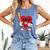 Heart Playing Baseball Valentines Day Comfort Colors Tank Top Blue Jean