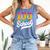 Ice Cream Drip 100 Days Of School Baseball Boys 100th Day Comfort Colors Tank Top Blue Jean