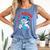 L7 Weenie Baseball Softball Comfort Colors Tank Top Blue Jean