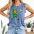 Leprechaun Playing Baseball St Patricks Day Men Boys Kids Comfort Colors Tank Top Blue Jean