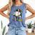 Mardi Gras Ice Cream Drip Baseball Carnival Party Mask Boys Comfort Colors Tank Top Blue Jean