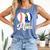 Proud Ball Mom Volleyball Baseball Mom Heart Comfort Colors Tank Top Blue Jean