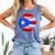 Puerto Rico Baseball Flag Boricua Beisbol Fan Gear Comfort Colors Tank Top Blue Jean