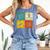 Retro Style Baseball Lover Playing Men Women Kids Baseball Comfort Colors Tank Top Blue Jean