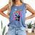 Skeleton Baseball Drip Boy Youth Dripping Baseball Halloween Comfort Colors Tank Top Blue Jean