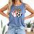 Soccer Baseball Heart Soccer Baseball Mom Comfort Colors Tank Top Blue Jean