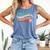 Somebody's Loudmouth Baseball Mama Baseball Mom Fan Comfort Colors Tank Top Blue Jean