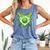 St Patrick Day Baseball Drip Ice Cream Boys Men Comfort Colors Tank Top Blue Jean