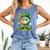 St Patricks Day Baseball Ice Cream Baseball Player Cartoon Comfort Colors Tank Top Blue Jean