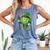 St Patricks Day Baseball Leprechaun Rainbow Green Baseball Comfort Colors Tank Top Blue Jean