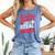 Stealing Hearts Like I Steal Bases Cute Baseball Valentine Comfort Colors Tank Top Blue Jean